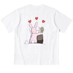 UNIQLO KAWS x Andy Warhol XL White Cotton Crew Neck T Shirt Men's Unisex New